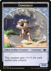 Shapeshifter (001) // Construct (017) Double-Sided Token [Tokens] Modern Horizons Tokens MTG Single Magic: The Gathering