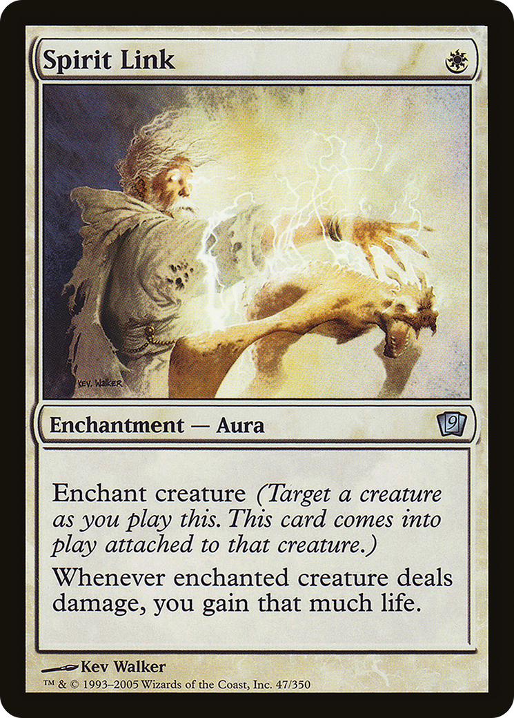 Spirit Link (9ED-047) [9th Edition] MTG Single Wizards of the Coast