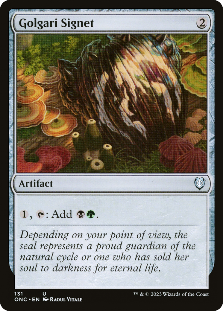 Golgari Signet (ONC-131) [Phyrexia: All Will Be One Commander] MTG Single Wizards of the Coast
