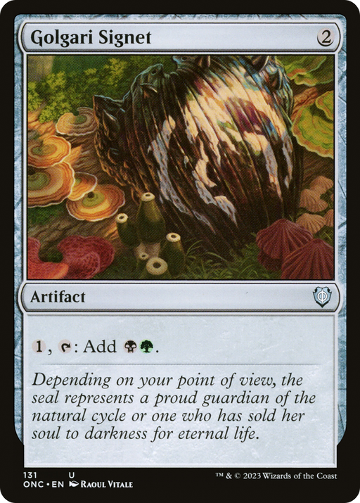 Golgari Signet (ONC-131) [Phyrexia: All Will Be One Commander] MTG Single Wizards of the Coast