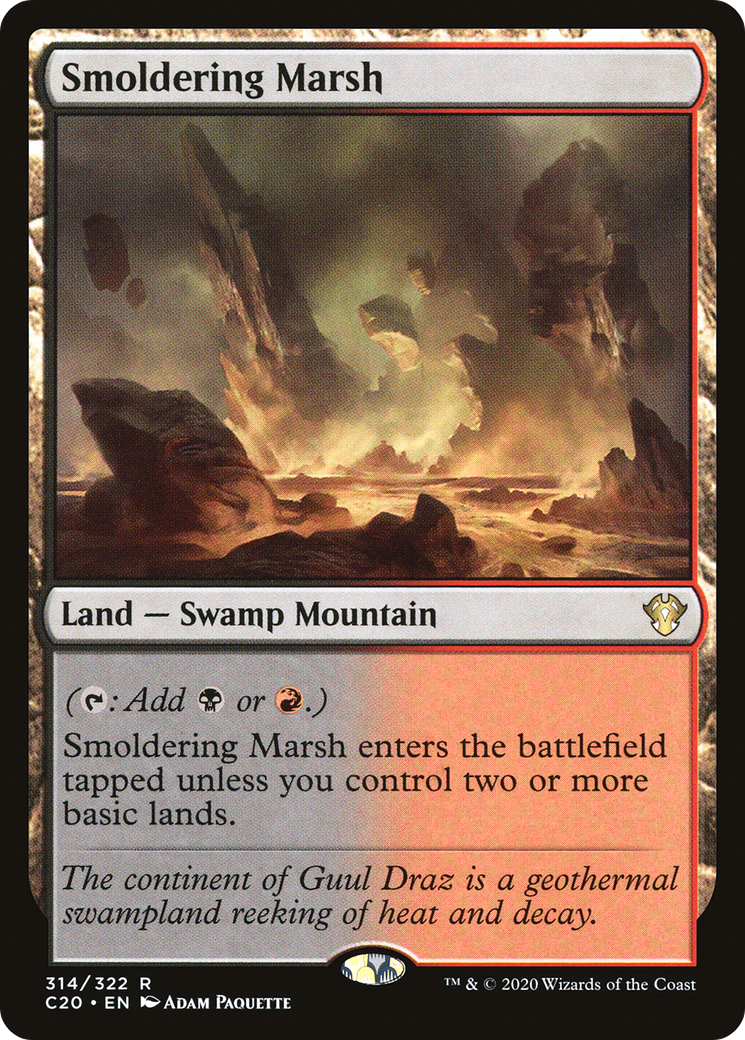 Smoldering Marsh (C20-314) [Commander 2020] MTG Single Wizards of the Coast