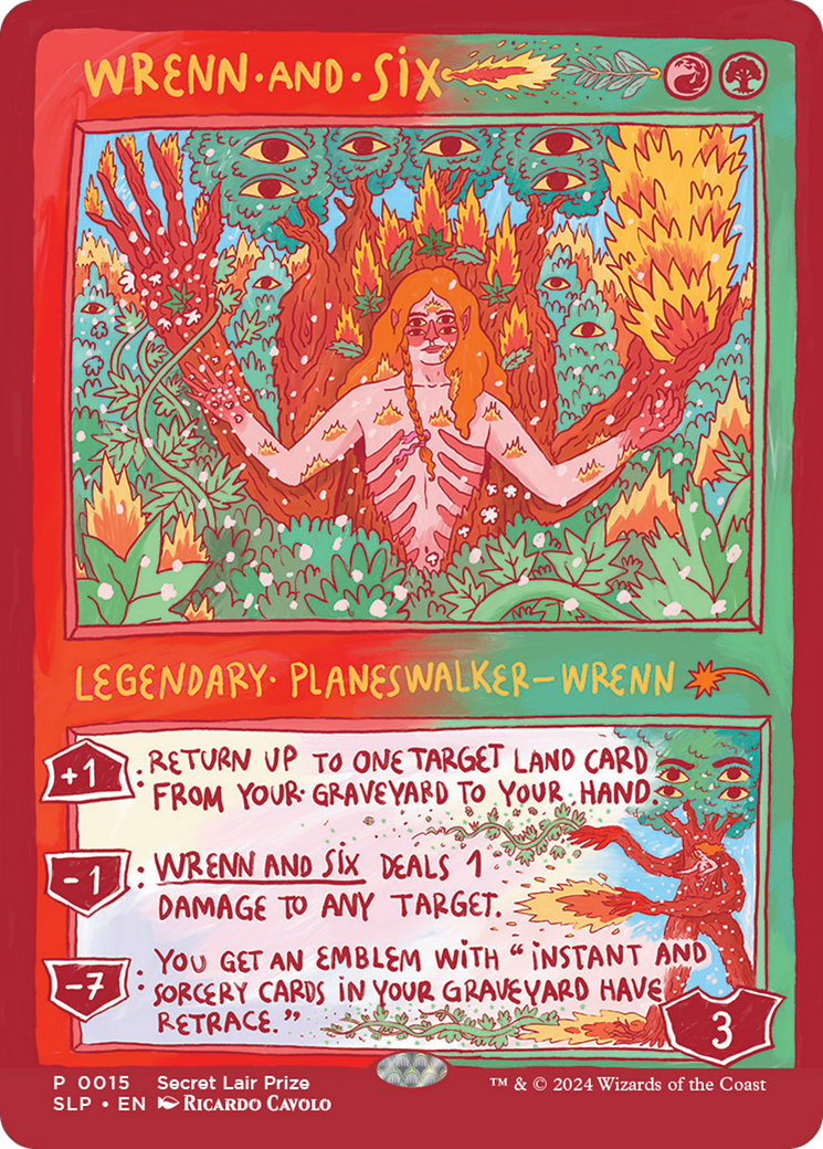 Wrenn and Six (SLP-015) [Secret Lair] Showdown Foil MTG Single Wizards of the Coast