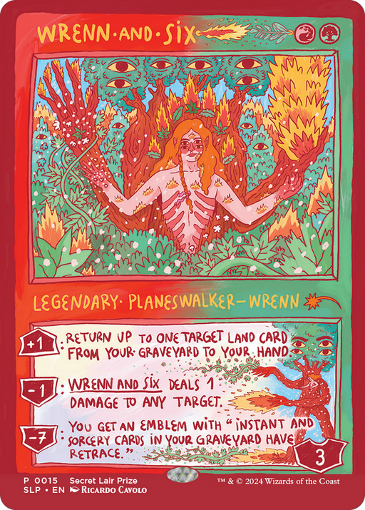 Wrenn and Six (SLP-015) [Secret Lair] Showdown Foil MTG Single Wizards of the Coast