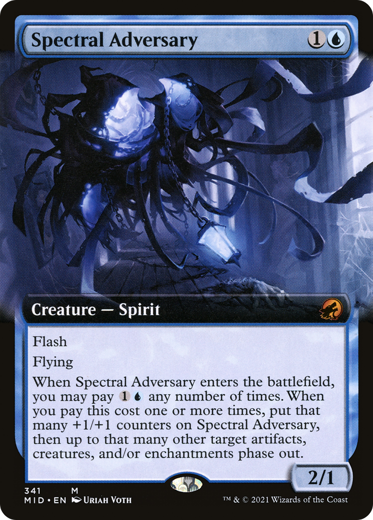 Spectral Adversary (MID-341) [Innistrad: Midnight Hunt] (Extended Art) MTG Single Wizards of the Coast