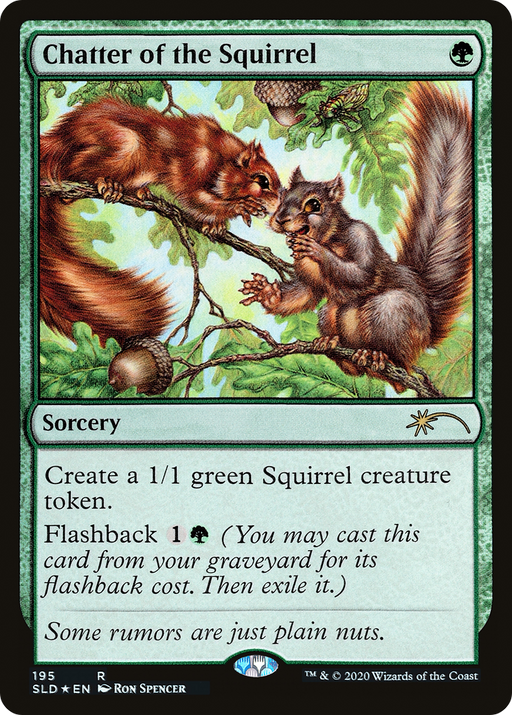 Chatter of the Squirrel (SLD-195) [Secret Lair Drop] Foil MTG Single Wizards of the Coast