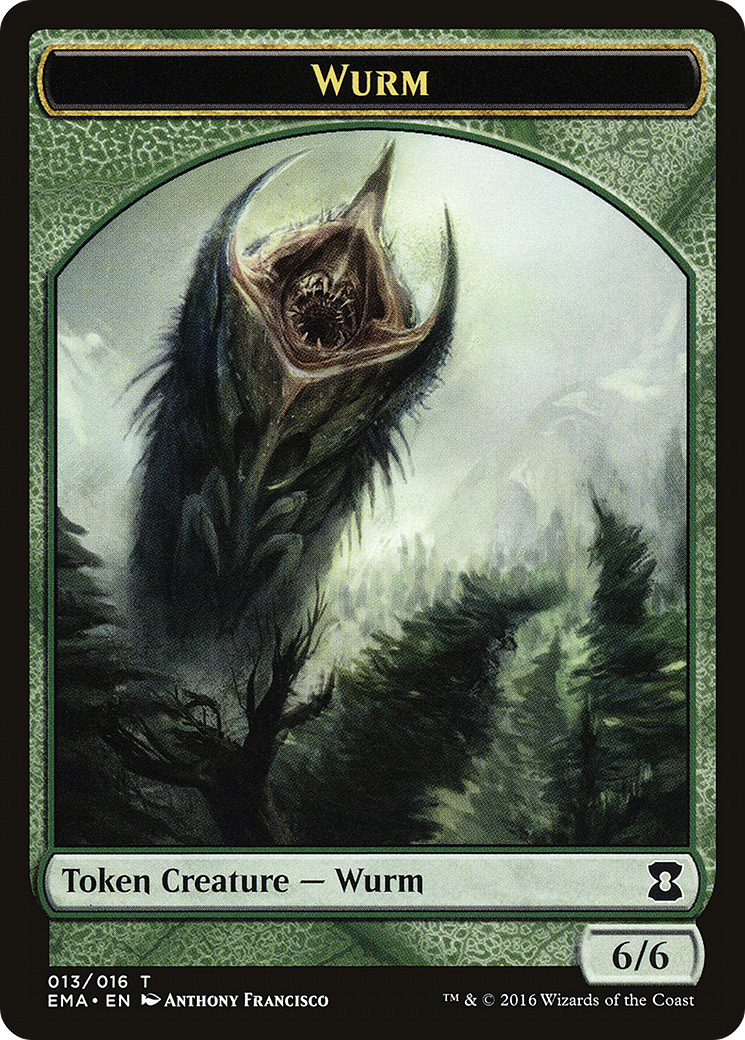 Wurm Token (EMA-013) [Tokens] Eternal Masters Tokens MTG Single Wizards of the Coast