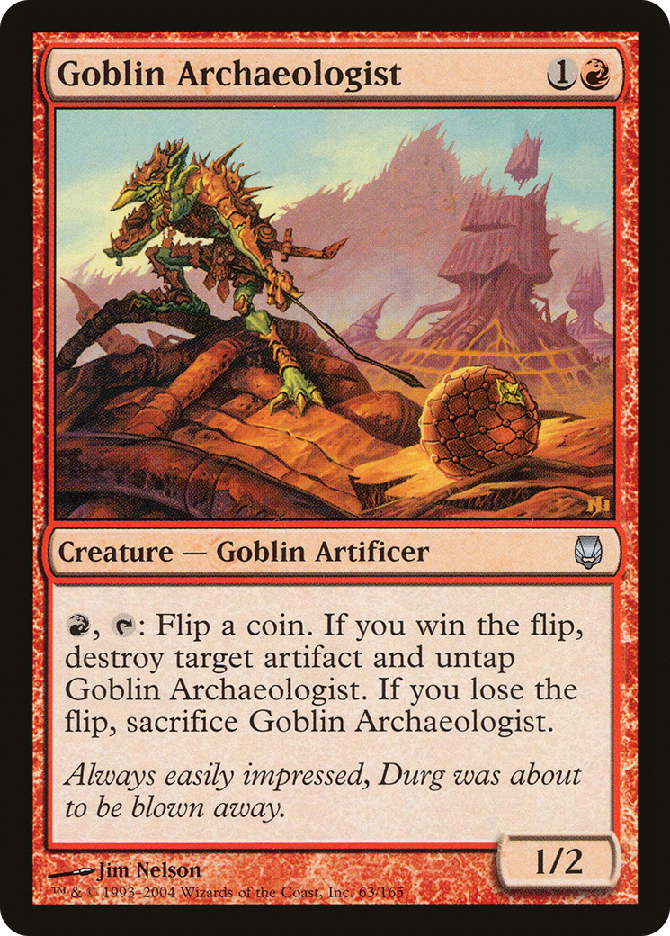 Goblin Archaeologist (DST-063) [Darksteel] Foil MTG Single Wizards of the Coast