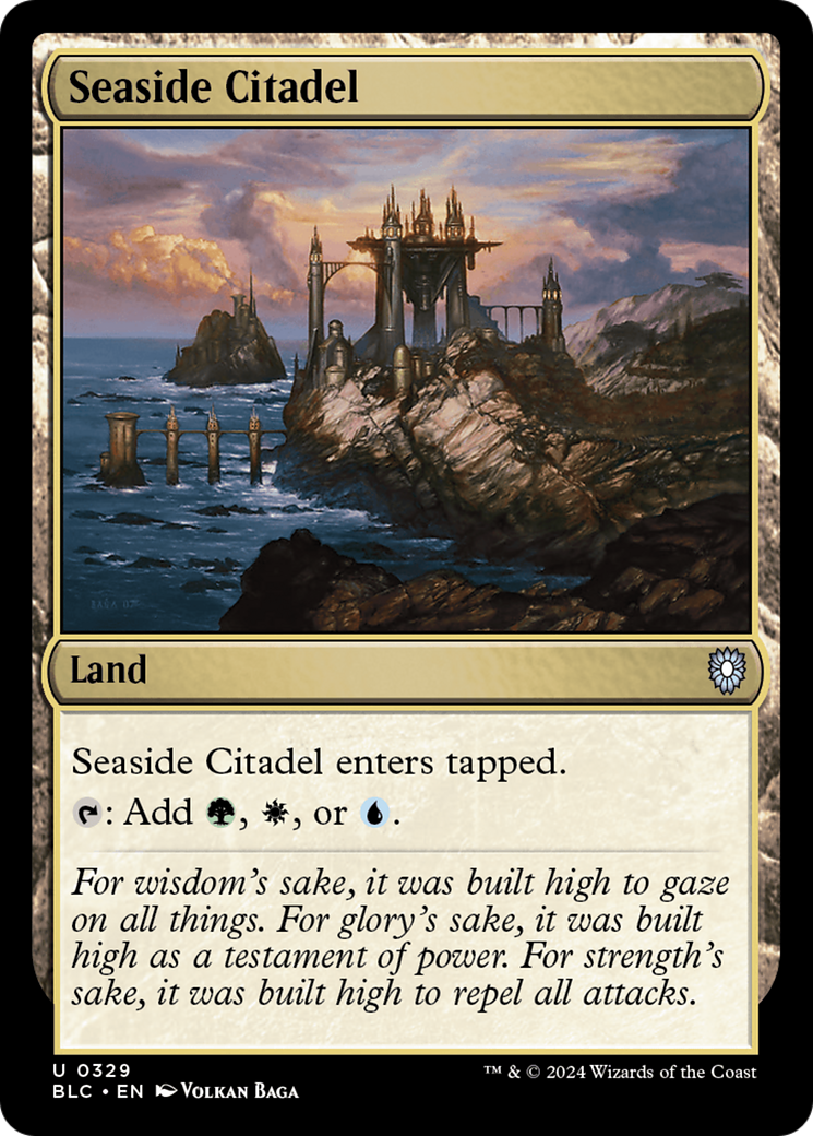 Seaside Citadel (BLC-329) [Bloomburrow Commander] MTG Single Wizards of the Coast