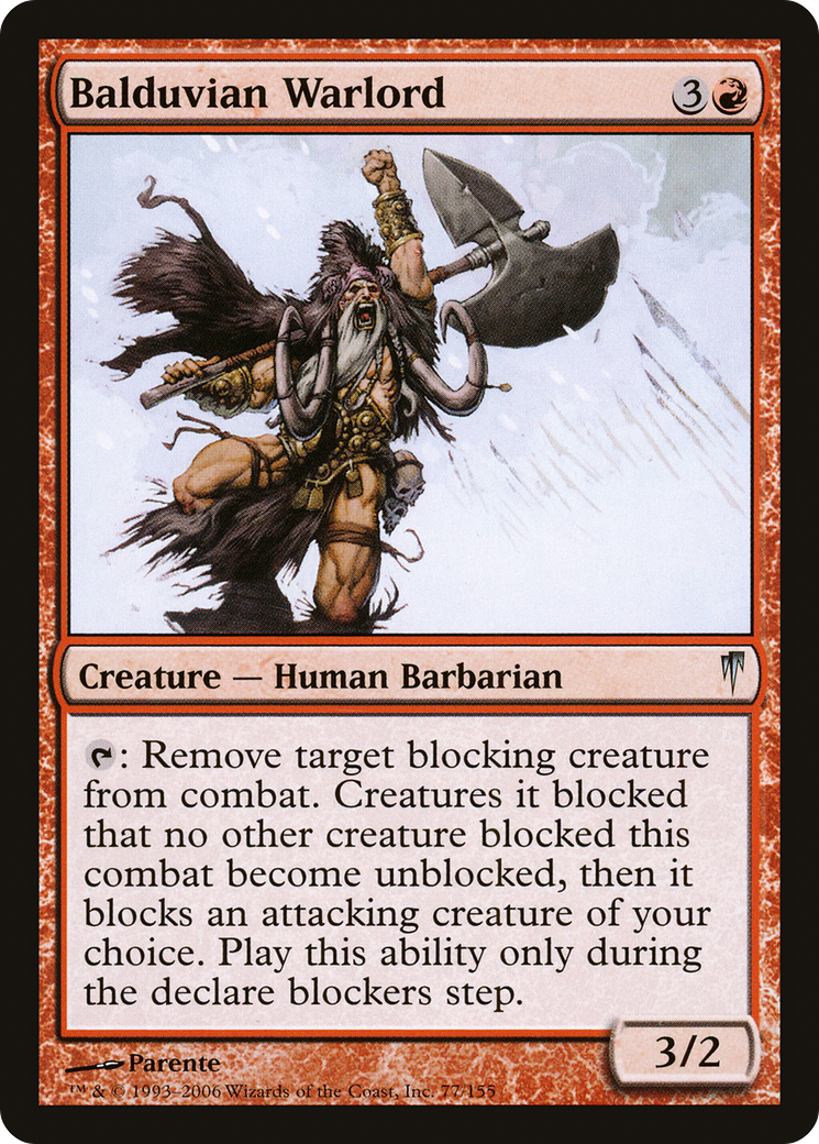 Balduvian Warlord (CSP-077) [Coldsnap] Foil MTG Single Wizards of the Coast