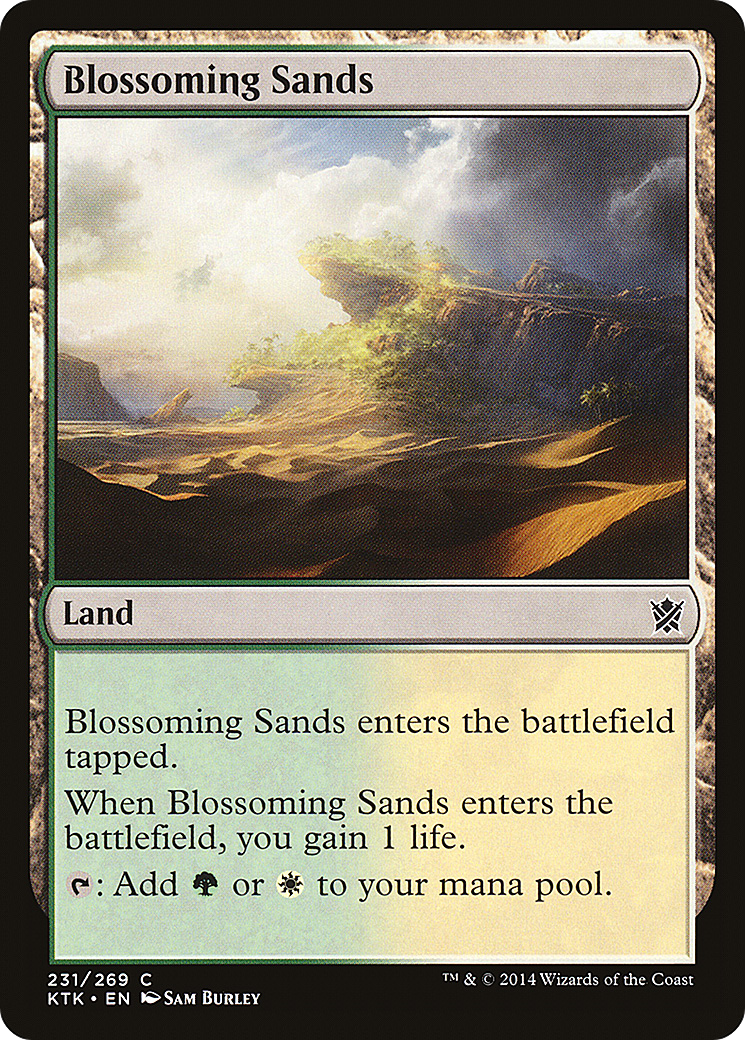 Blossoming Sands (KTK-231) [Khans of Tarkir] Foil MTG Single Wizards of the Coast