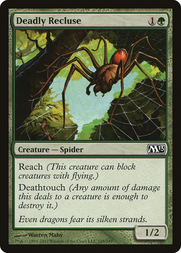 Deadly Recluse (M13-165) [Magic 2013] Foil MTG Single Wizards of the Coast