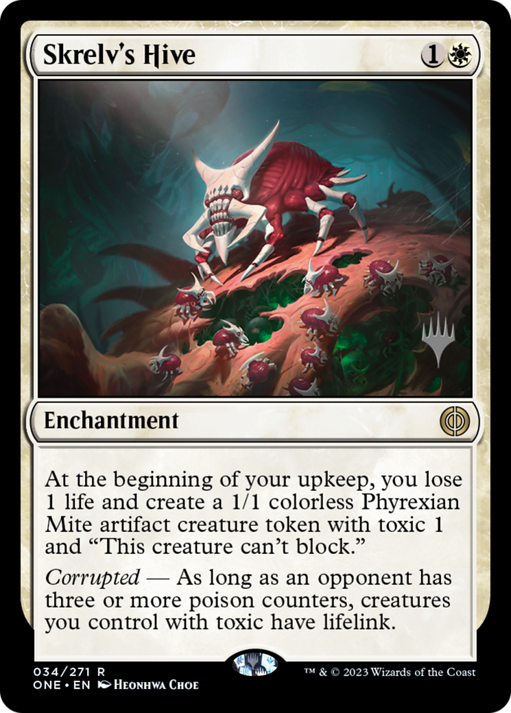 Skrelv's Hive (PPONE-034) [Phyrexia: All Will Be One Promos] Foil MTG Single Wizards of the Coast
