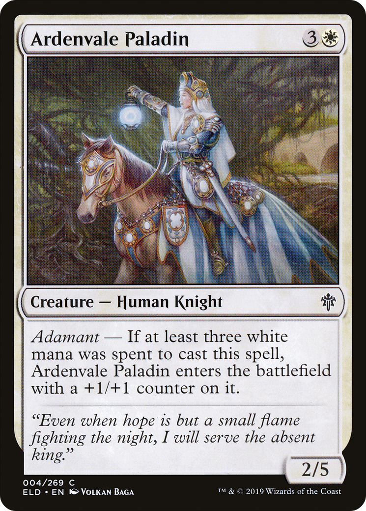 Ardenvale Paladin (ELD-004) [Throne of Eldraine] Foil MTG Single Wizards of the Coast