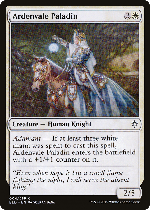 Ardenvale Paladin (ELD-004) [Throne of Eldraine] MTG Single Wizards of the Coast