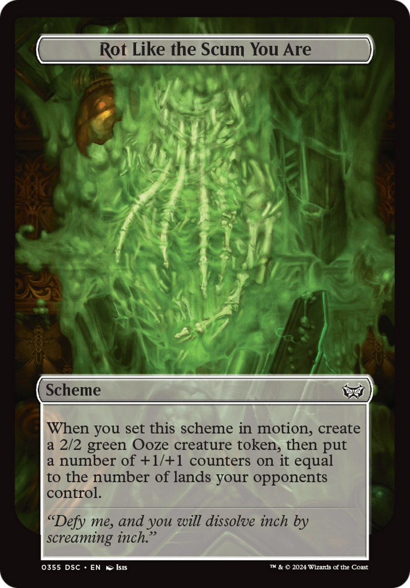 Rot Like the Scum You Are (Full Art) (A:DSC-355) [Duskmourn: House of Horror Commander] MTG Single Wizards of the Coast