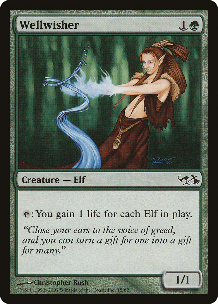 Wellwisher (EVG-015) [Misc] Duel Decks: Elves vs. Goblins MTG Single Wizards of the Coast