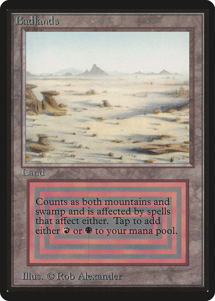Badlands (LEB-278) [Oldschool] Limited Edition Beta MTG Single Wizards of the Coast