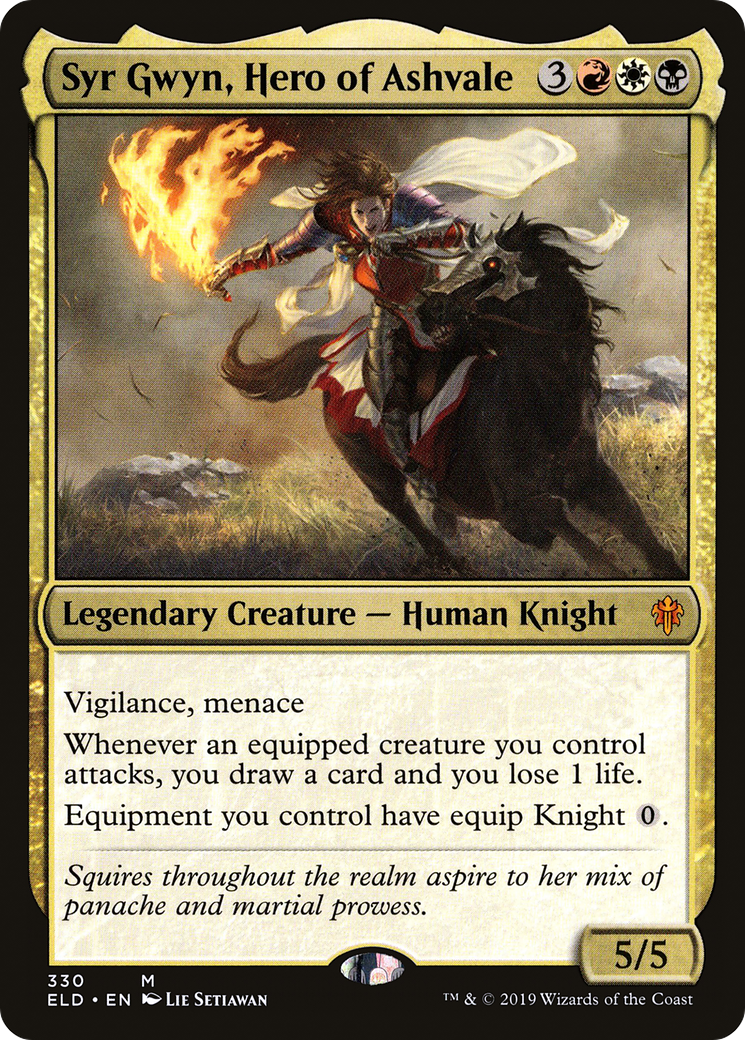 Syr Gwyn, Hero of Ashvale (ELD-330) [Throne of Eldraine] Foil MTG Single Wizards of the Coast