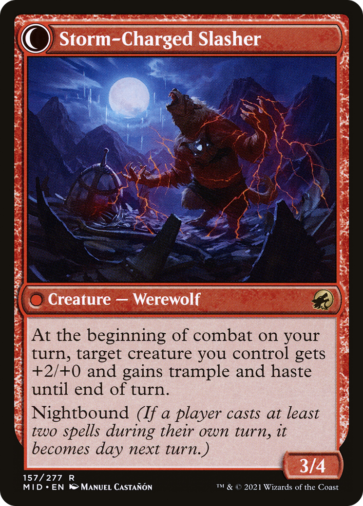 Reckless Stormseeker (MID-157) [Innistrad: Midnight Hunt] Foil MTG Single Wizards of the Coast