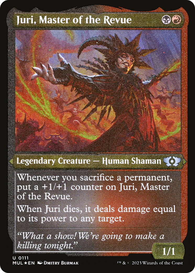 Juri, Master of the Revue (Foil Etched) (MUL-111) [Multiverse Legends] Foil MTG Single Multiverse Legends
