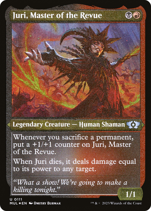Juri, Master of the Revue (Foil Etched) (MUL-111) [Multiverse Legends] Foil MTG Single Multiverse Legends