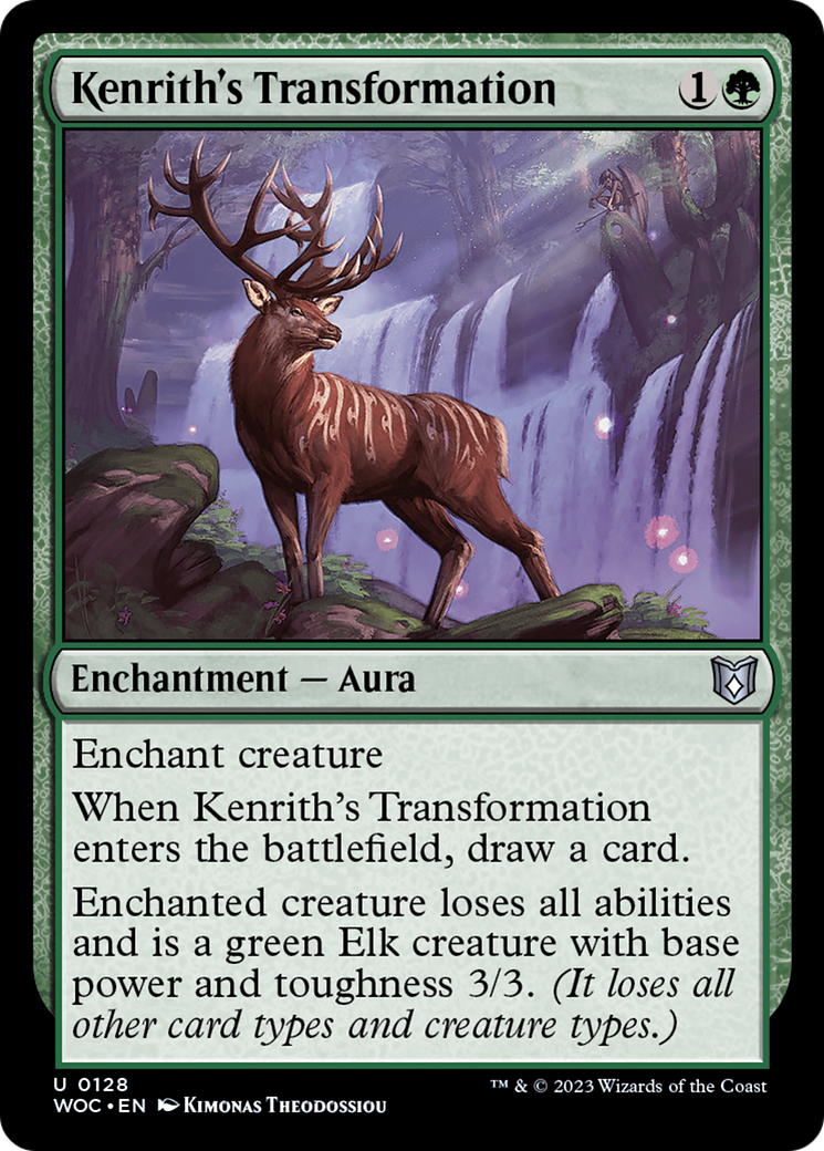 Kenrith's Transformation (WOC-128) [Wilds of Eldraine Commander] MTG Single Wizards of the Coast
