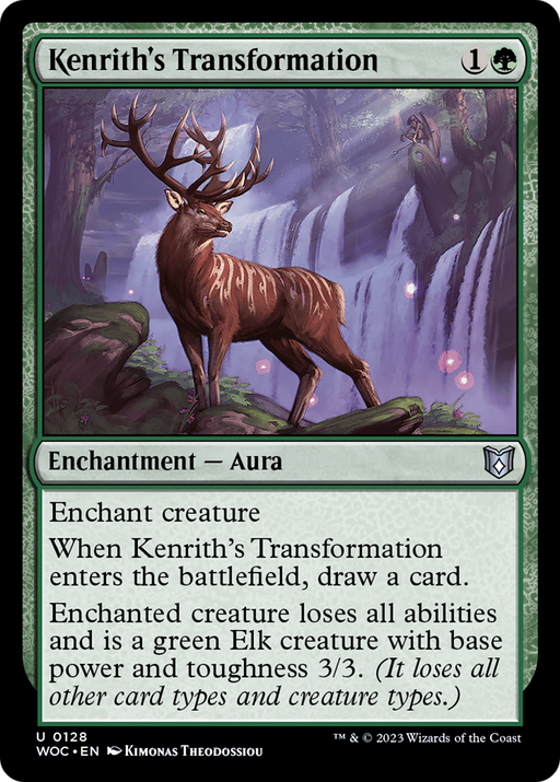 Kenrith's Transformation (WOC-128) [Wilds of Eldraine Commander] MTG Single Wizards of the Coast