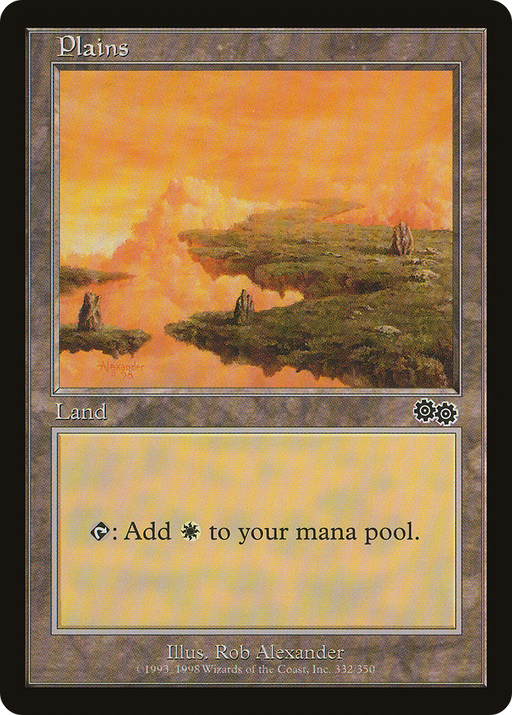 Plains (USG-332) [Urza's Saga] MTG Single Wizards of the Coast