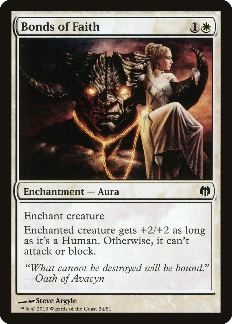 Bonds of Faith (DDL-024) [Misc] Duel Decks: Heroes vs. Monsters MTG Single Wizards of the Coast