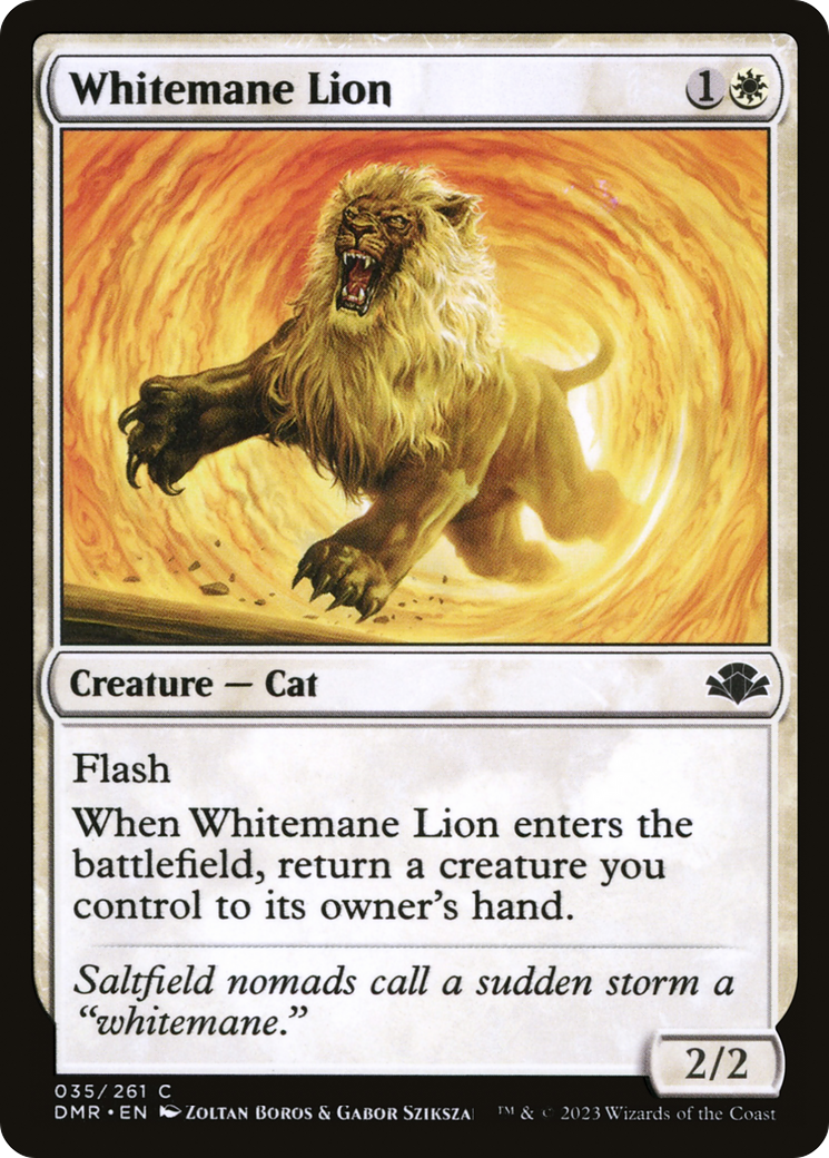 Whitemane Lion (DMR-035) [Dominaria Remastered] MTG Single Wizards of the Coast