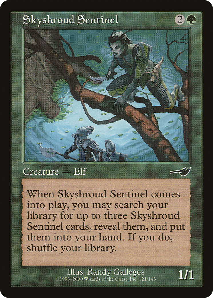 Skyshroud Sentinel (NMS-121) [Nemesis] Foil MTG Single Wizards of the Coast
