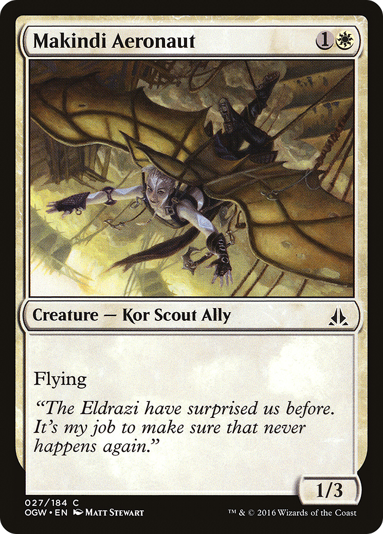 Makindi Aeronaut (OGW-027) [Oath of the Gatewatch] Foil MTG Single Wizards of the Coast