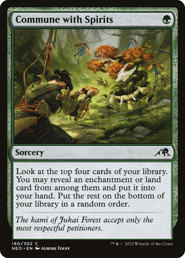 Commune with Spirits (NEO-180) [Kamigawa: Neon Dynasty] MTG Single Wizards of the Coast