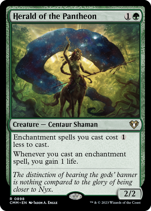 Herald of the Pantheon (CMM-898) [Commander Masters] MTG Single Wizards of the Coast