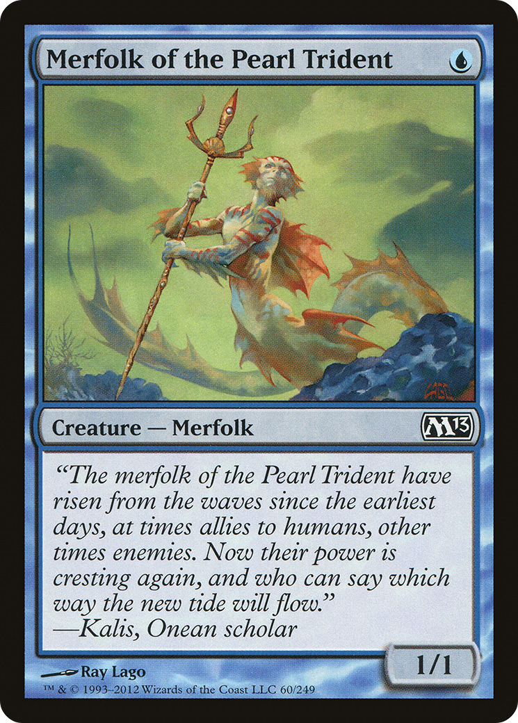 Merfolk of the Pearl Trident (M13-060) [Magic 2013] Foil MTG Single Wizards of the Coast