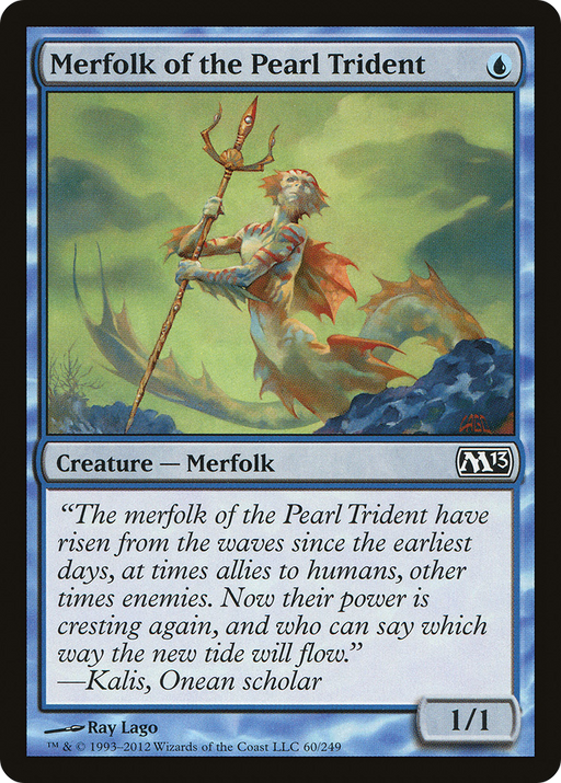 Merfolk of the Pearl Trident (M13-060) [Magic 2013] Foil MTG Single Wizards of the Coast