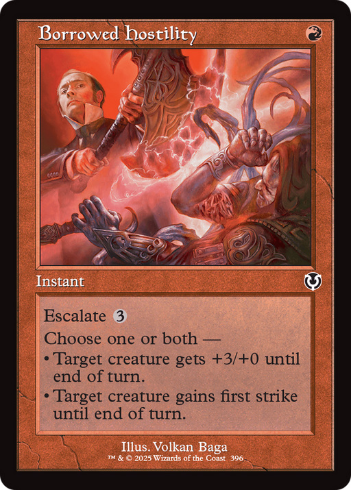 Borrowed Hostility (INR-396) [Innistrad Remastered] Foil MTG Single Wizards of the Coast