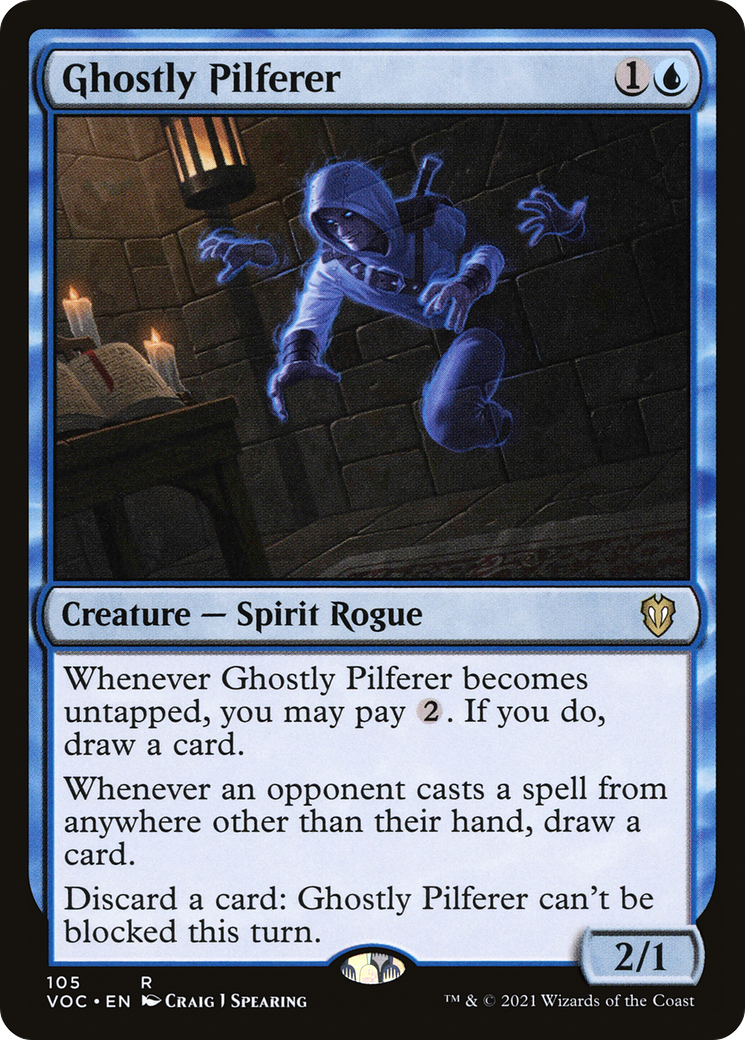 Ghostly Pilferer (VOC-105) [Crimson Vow Commander] MTG Single Wizards of the Coast