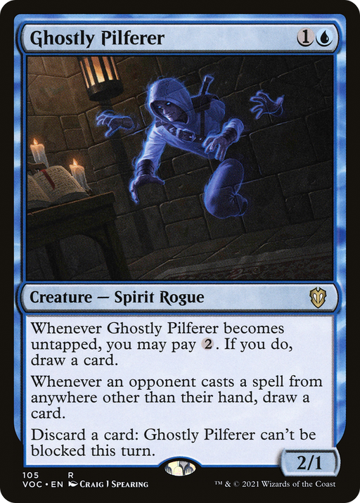 Ghostly Pilferer (VOC-105) [Crimson Vow Commander] MTG Single Wizards of the Coast