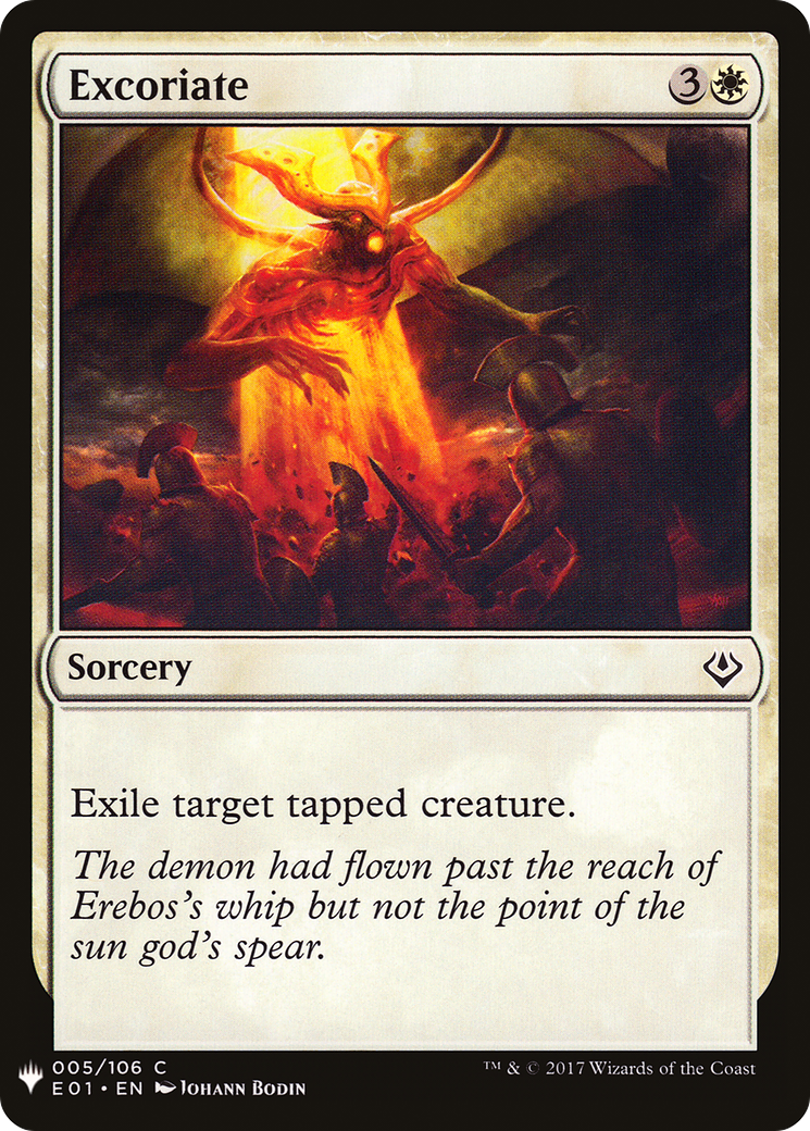 Excoriate (LIST-E01-5) [Mystery Booster] The List MTG Single Wizards of the Coast