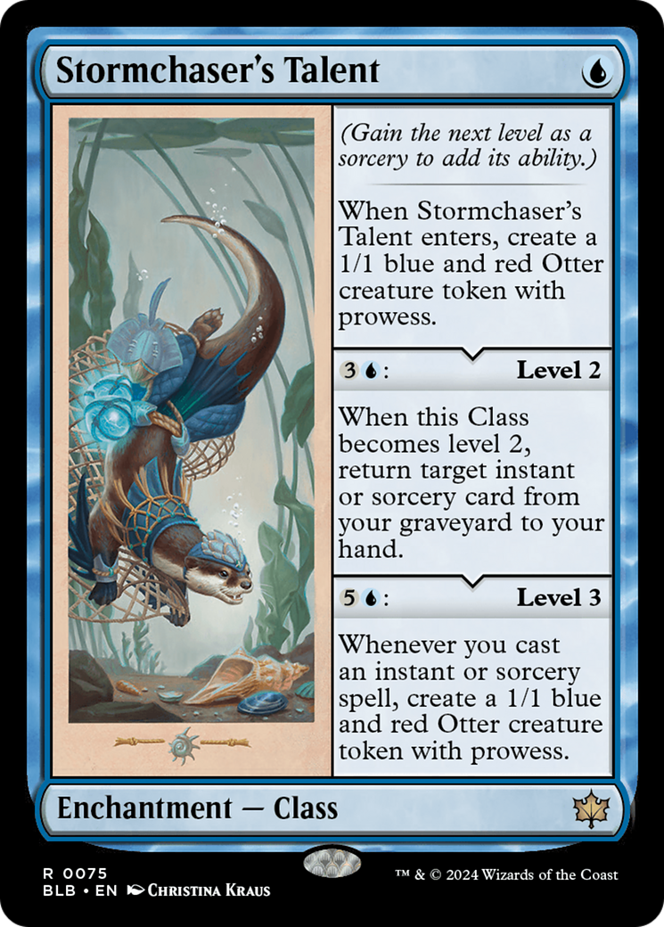 Stormchaser's Talent (BLB-075) [Bloomburrow] Foil MTG Single Wizards of the Coast