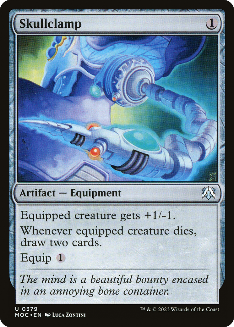 Skullclamp (MOC-379) [March of the Machine Commander] MTG Single Wizards of the Coast