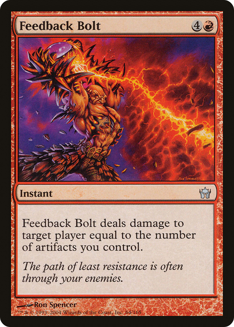Feedback Bolt (5DN-064) [Fifth Dawn] MTG Single Wizards of the Coast