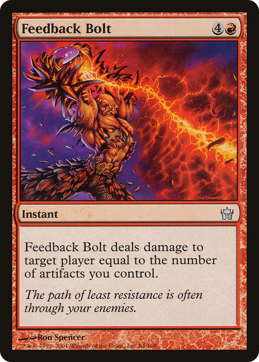 Feedback Bolt (5DN-064) [Fifth Dawn] MTG Single Wizards of the Coast