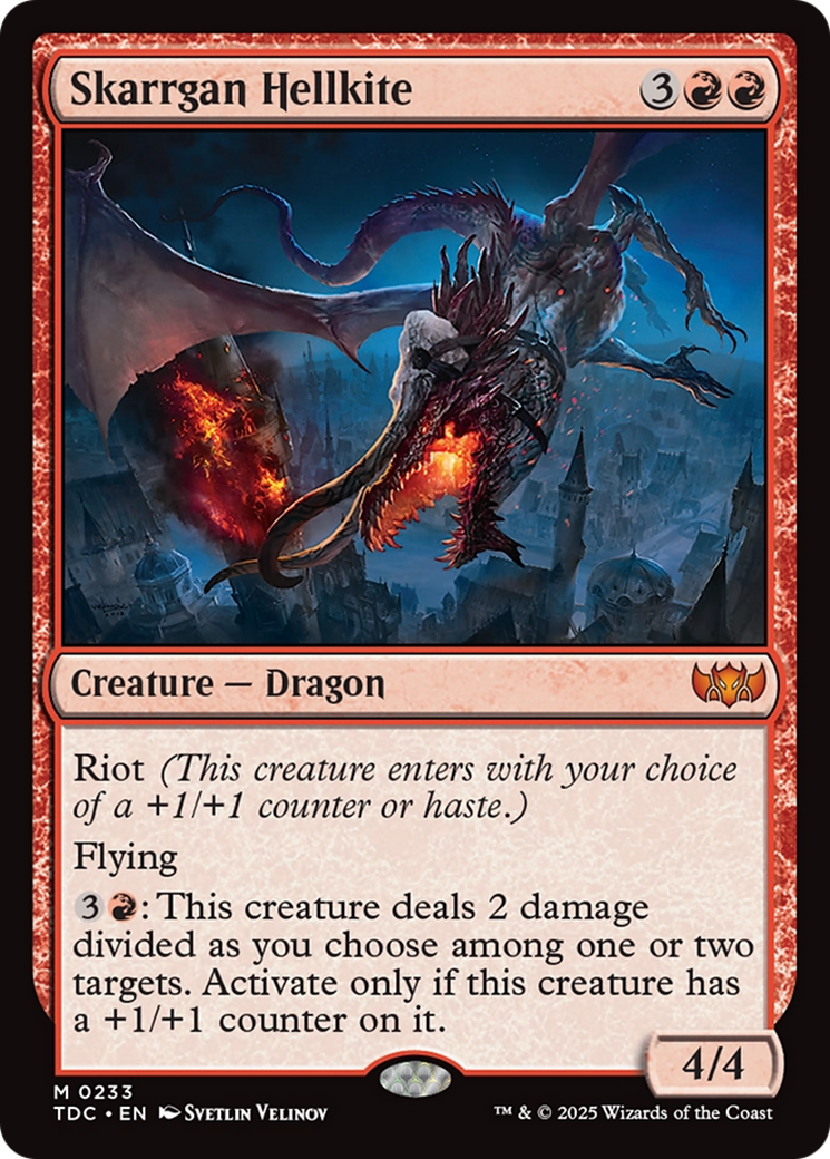 Skarrgan Hellkite (TDC-233) [Commander: Tarkir: Dragonstorm] MTG Single Wizards of the Coast