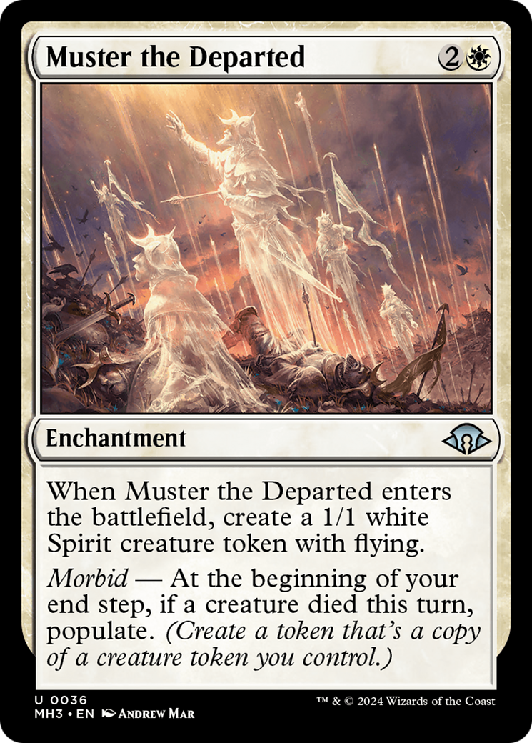 Muster the Departed (MH3-036) [Modern Horizons 3] MTG Single Modern Horizons 3