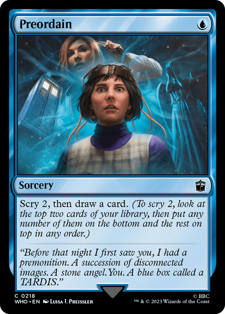 Preordain (WHO-218) [Doctor Who] MTG Single Wizards of the Coast