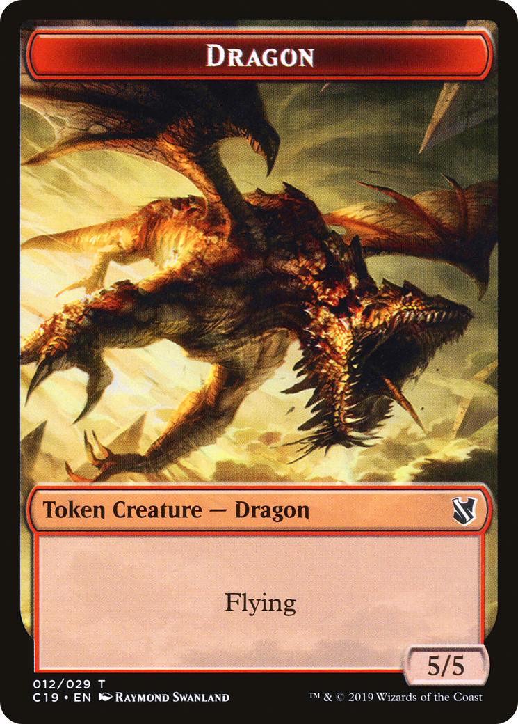 Dragon (TC19-012) [Tokens] Commander 2019 Tokens MTG Single Wizards of the Coast