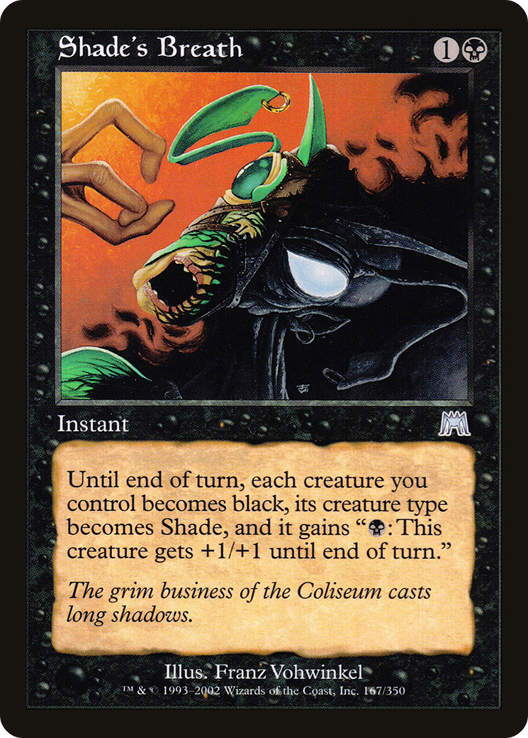 Shade's Breath (ONS-167) [Onslaught] MTG Single Wizards of the Coast