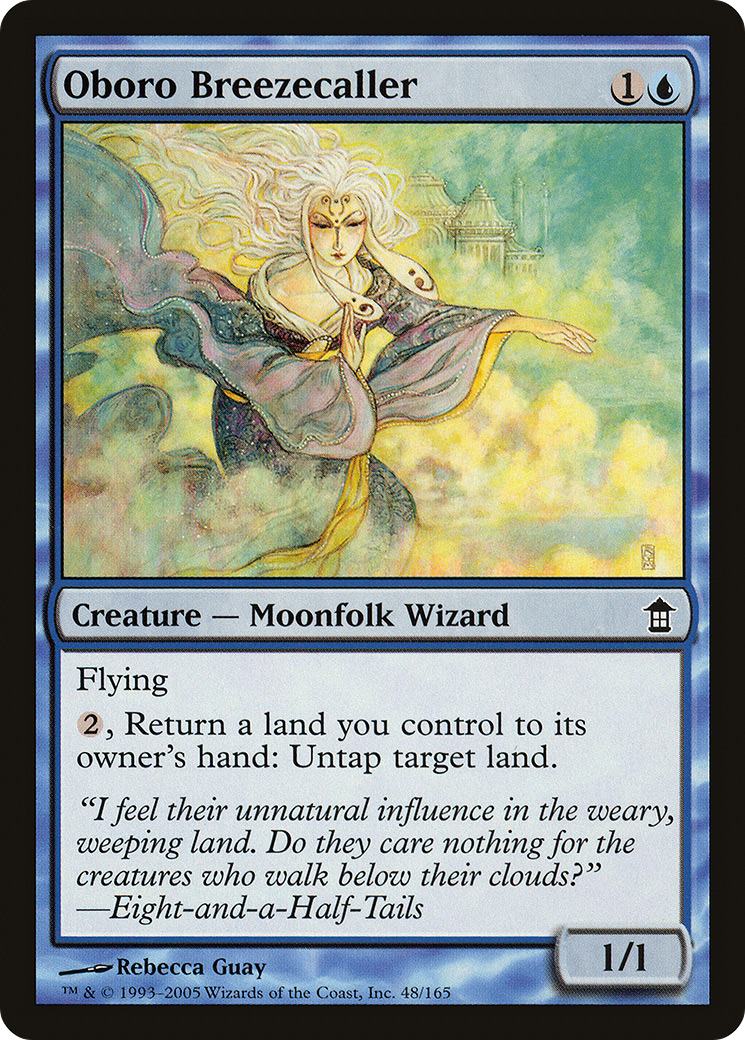 Oboro Breezecaller (SOK-048) [Saviors of Kamigawa] Foil MTG Single Wizards of the Coast